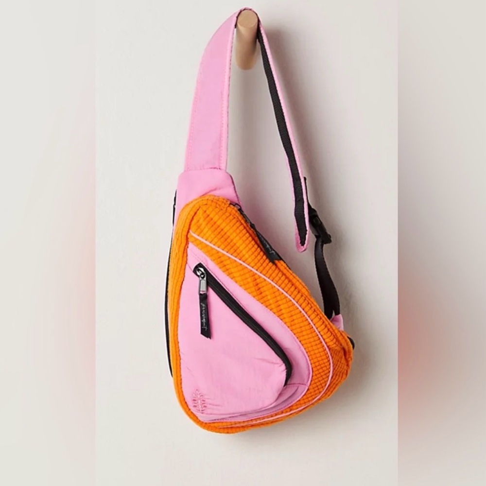 FP Movement by Free People Pink and Orange Crossbody Sling Bag